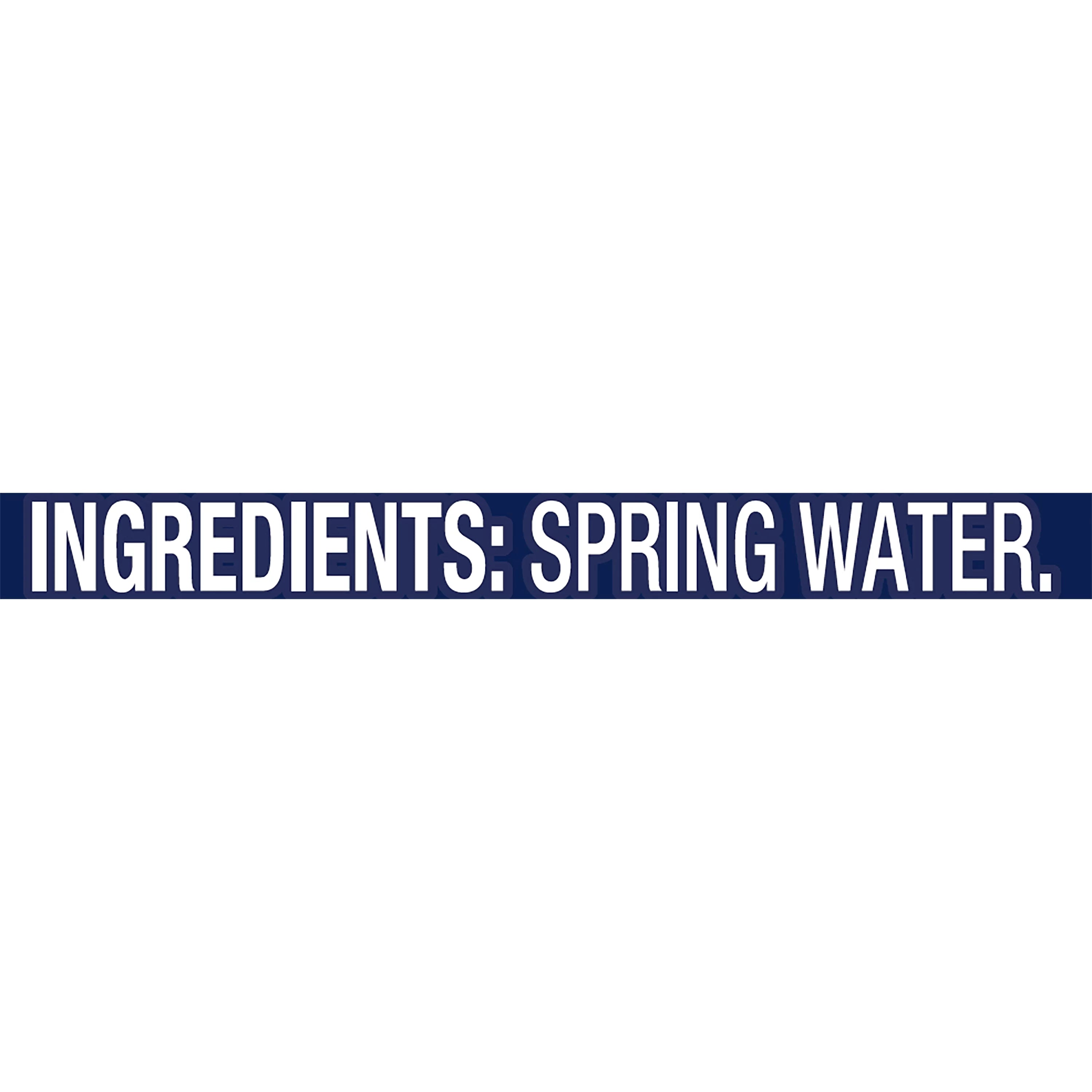 100% Natural Spring Water, 8-ounce Plastic Bottles (Total of 48) P364068