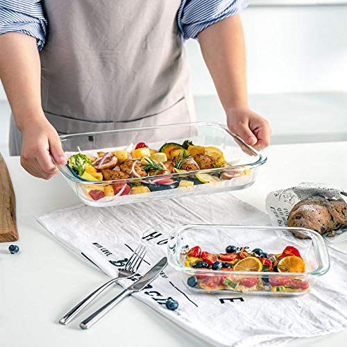 8-Piece Glass Baking Dish Set with Plastic Lids A8181