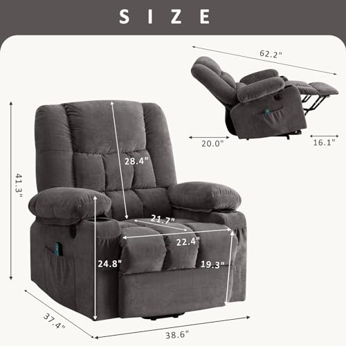 Power Lift Recliner Chair with Heat and Massage O5027