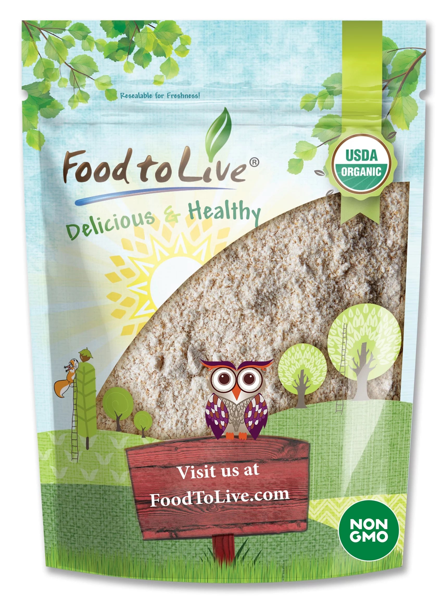 Organic Whole Grain Buckwheat Flour, 4 Pounds O28739