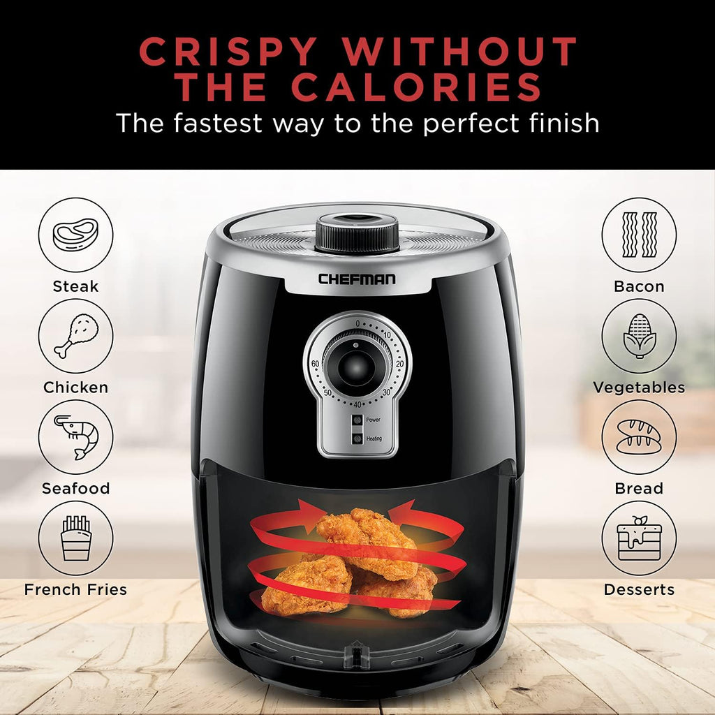 2 Qt Digital Air Fryer with Rotisserie T278