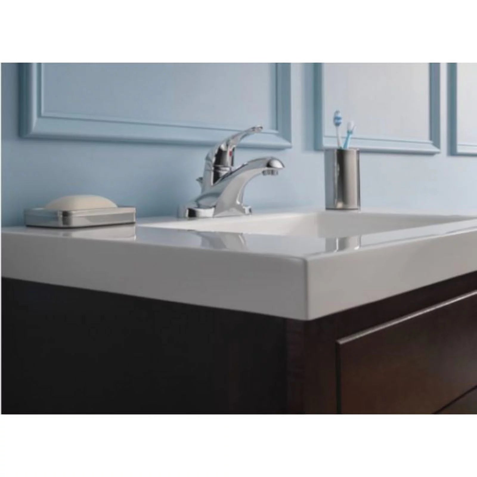 Chrome Single Handle Lavatory Pop-Up Faucet 4 in. H16931