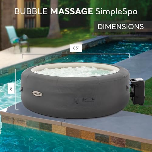 6 Person Inflatable Hot Tub with Built-in Pump and Cover W29735