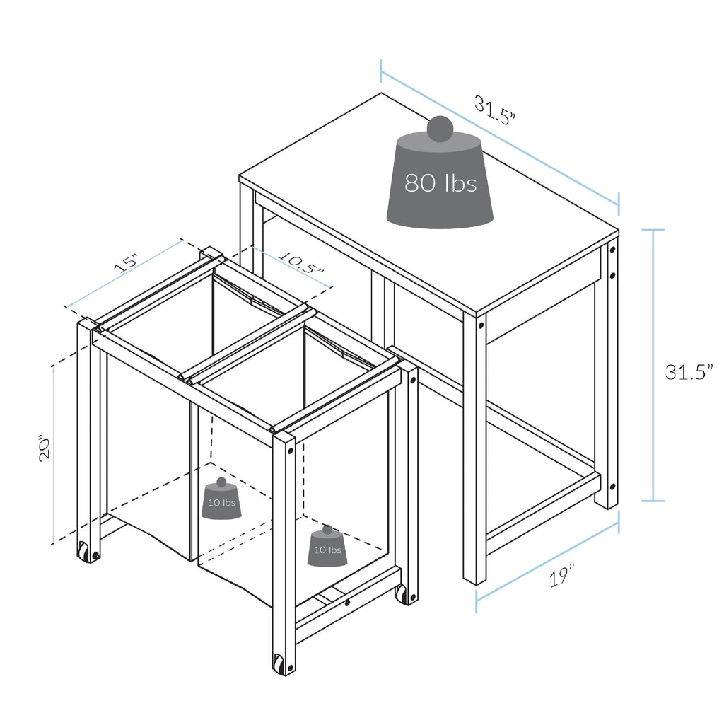 Off-White Laundry Hamper J415231