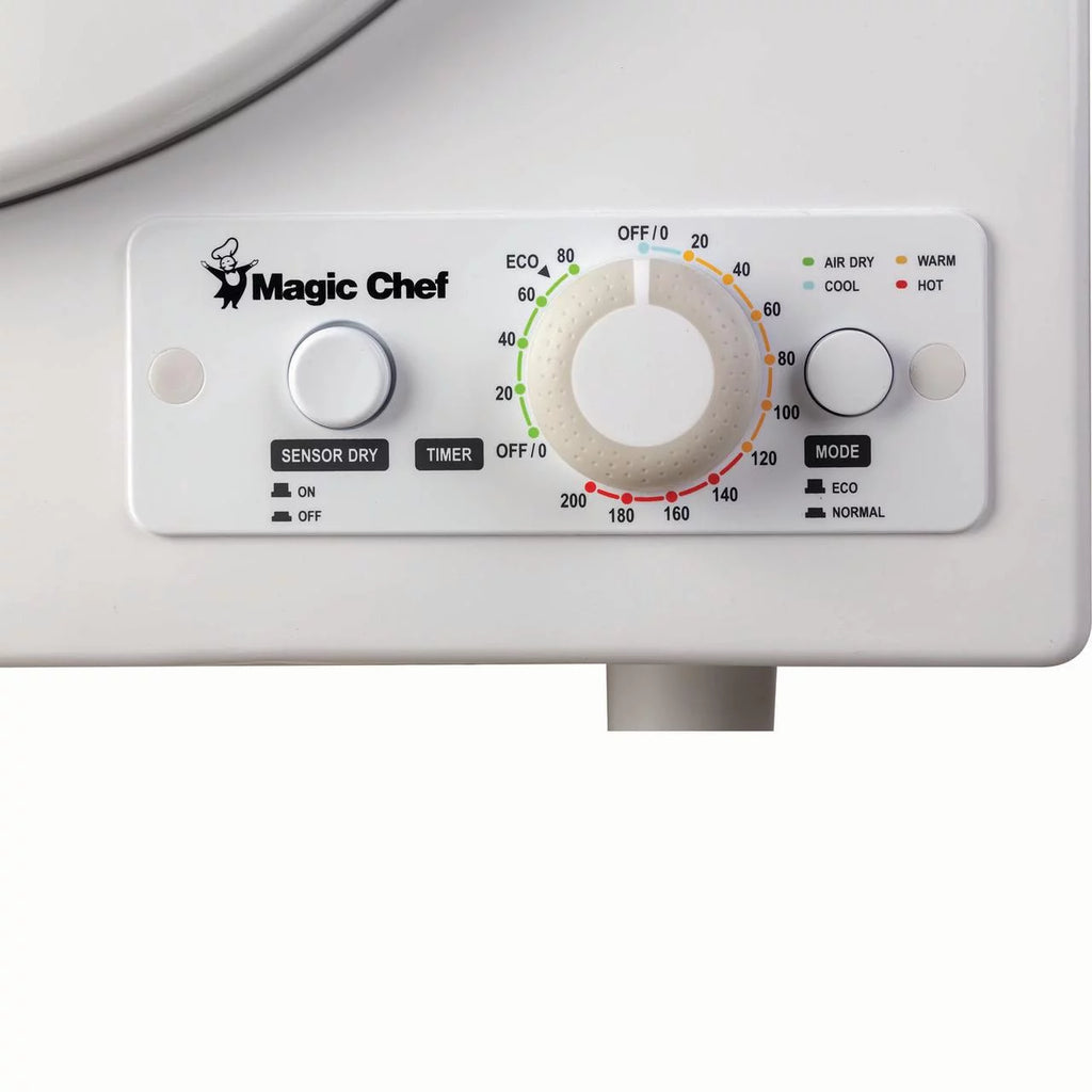 White Compact Electric Dryer U344