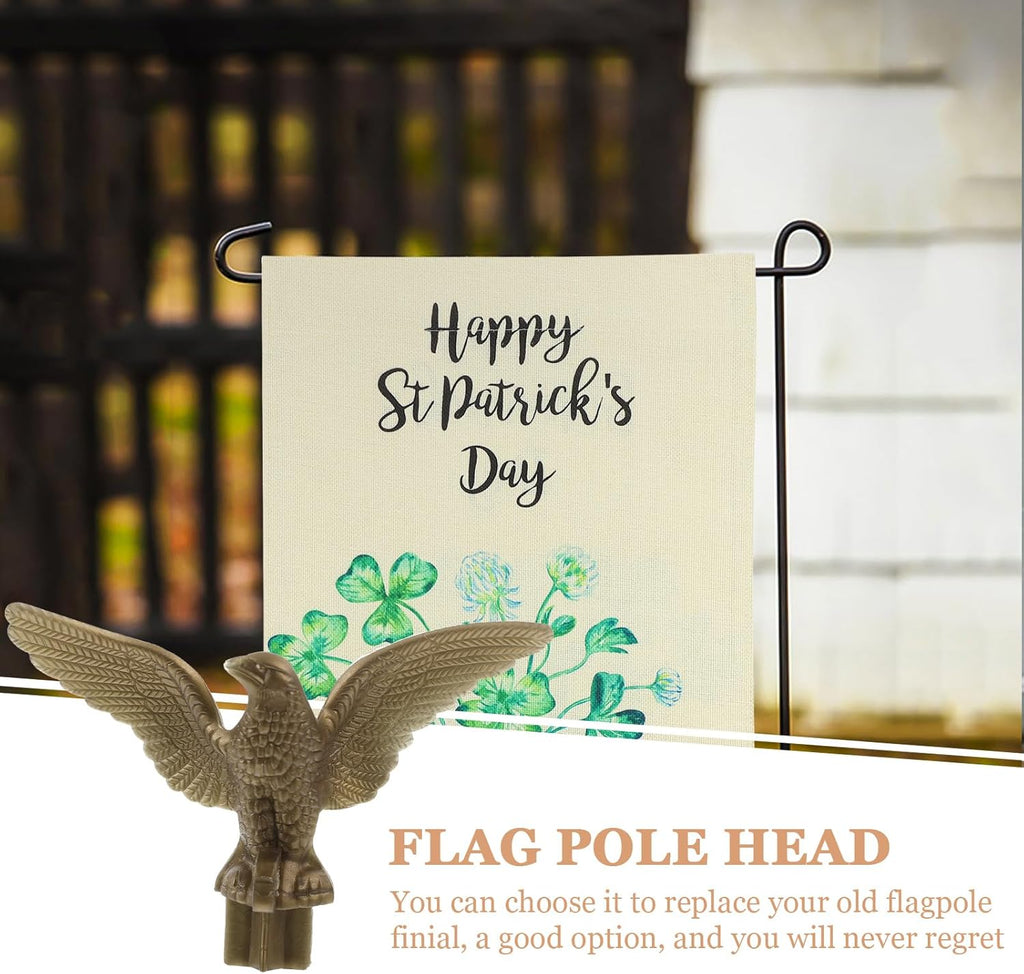 Golden Plastic Eagle Flag Pole Finial Ornament R60845