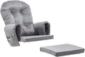 Gray Velvet Glider Rocker Cushion Replacement X3658