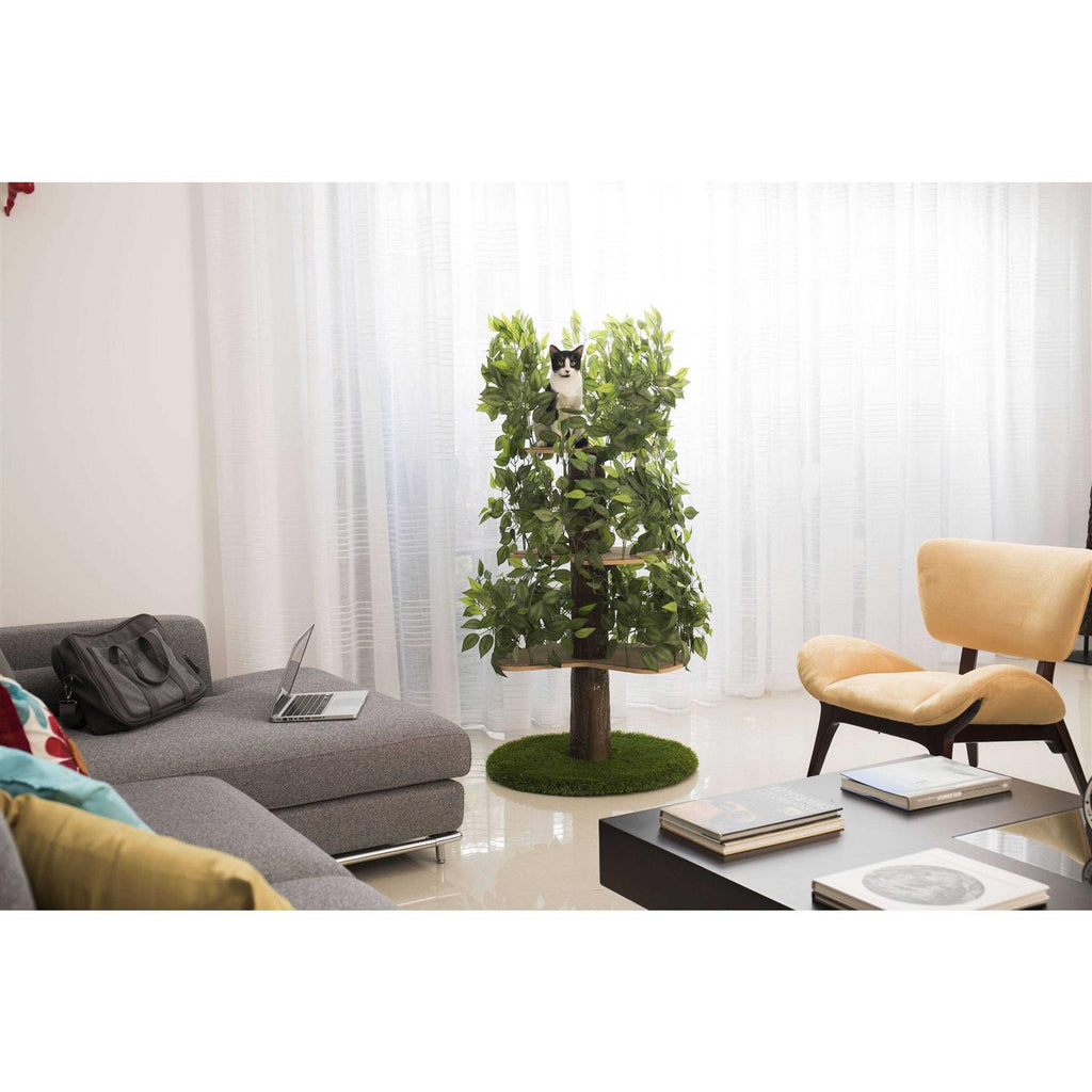 Cat Tree with Leaves Cat House Cat Activity Tree T736378