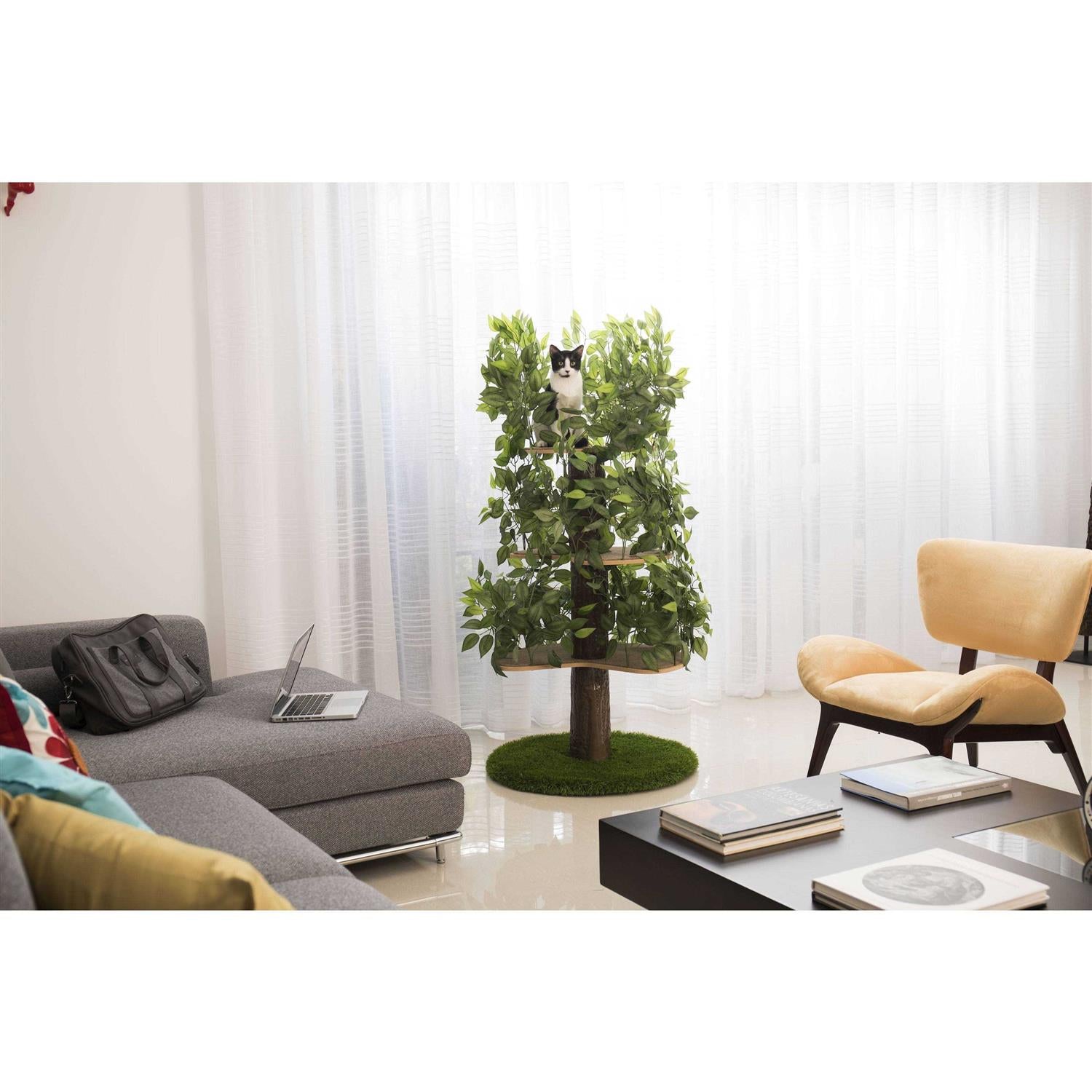 Cat Tree with Leaves Cat House Cat Activity Tree T736378