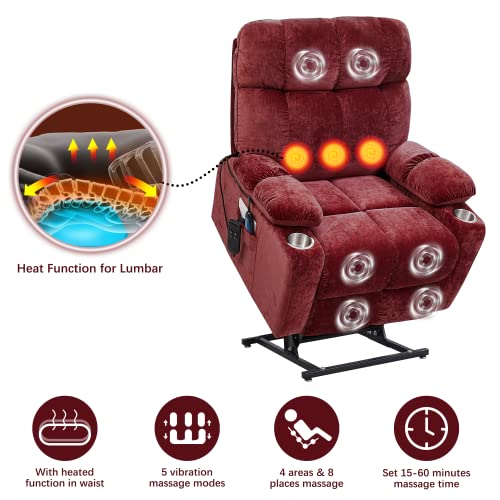 Electric Power Lift Recliner Oversize Chair Fabric U668021