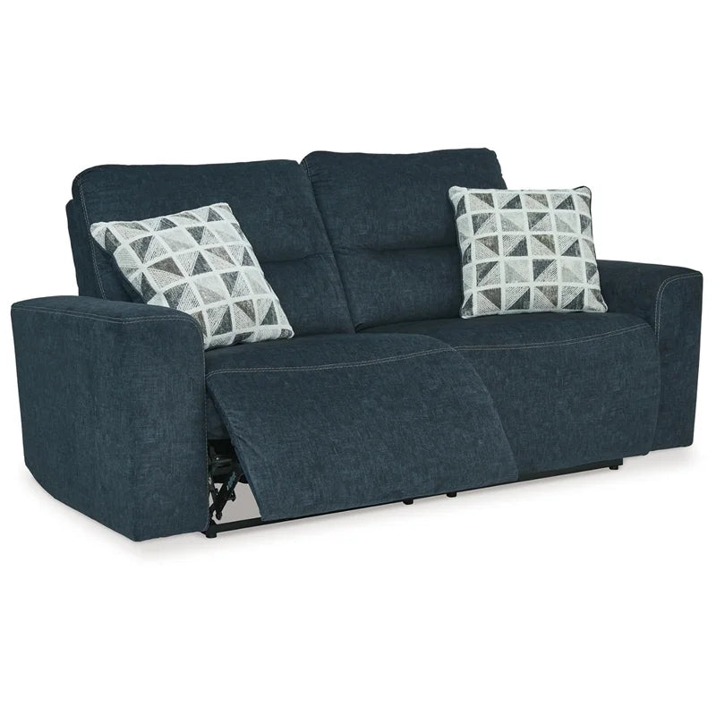 Blue 2-Seat Fabric Power Reclining Sofa U214714
