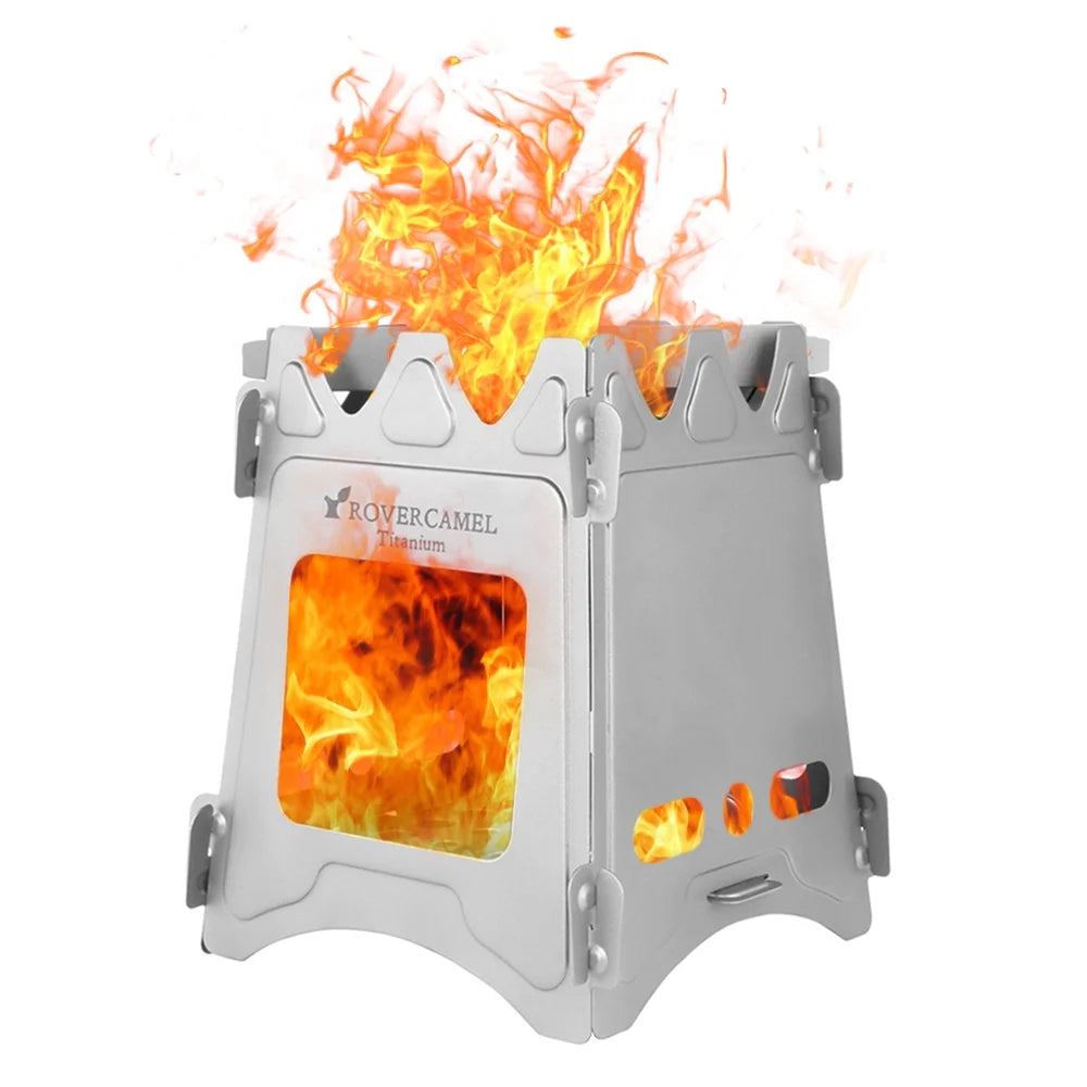 Titanium Wood Burning Camping Stove Z3749