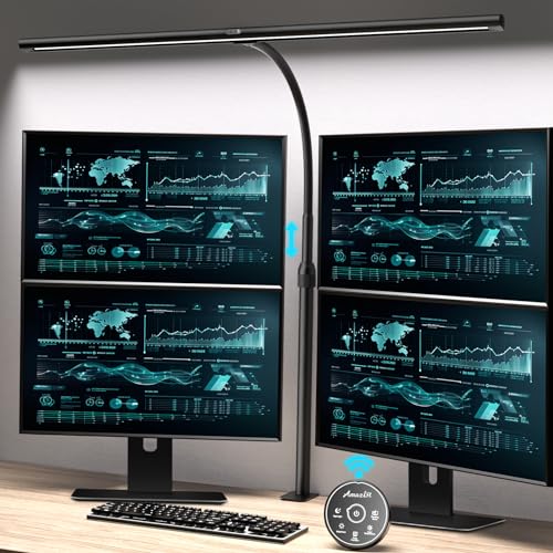 Desk Lamp with Remote Control, Adjustable Brightness & Color Temperature, 24W G631