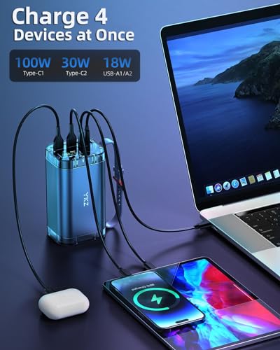 100W 40000mAh Portable Power Bank with Digital Display V596
