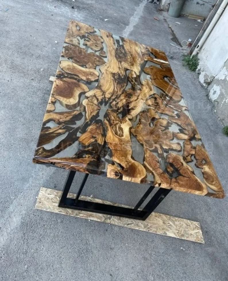 LARGE EPOXY TABLE, Resin Dining Table, 72 x 36inches X3579