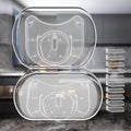 16.2"x11.8" Clear Rotating Tray with 5 Divider H609