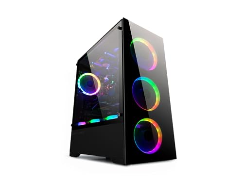 Gaming PC ATX Case with 6 x 120mm ARGB Fans and USB3.0 B112751