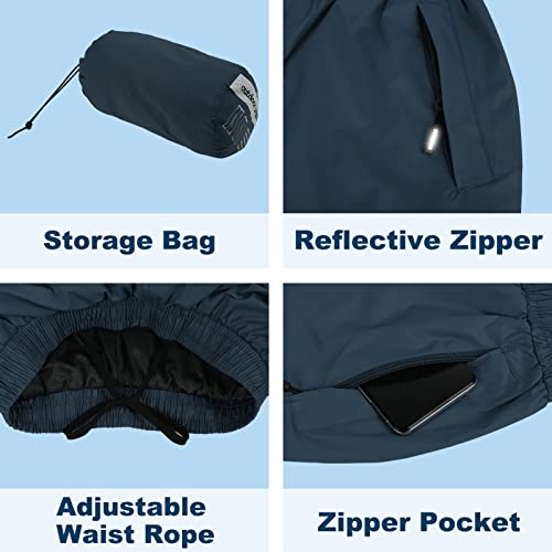 Women's Rain Pants Packable Waterproof Hiking Pants B589825