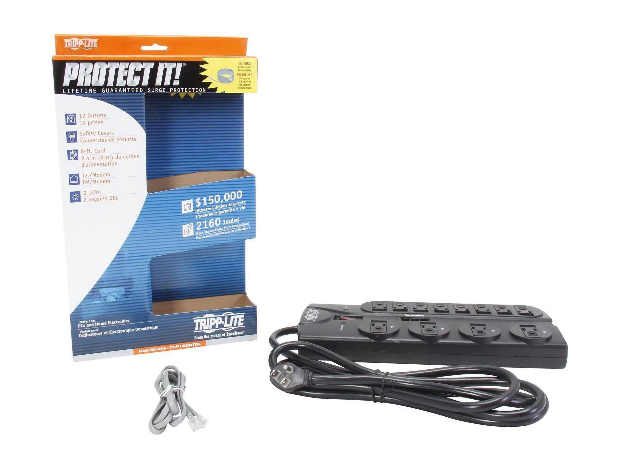 8 Feet 12 Outlet Surge Protector F5489
