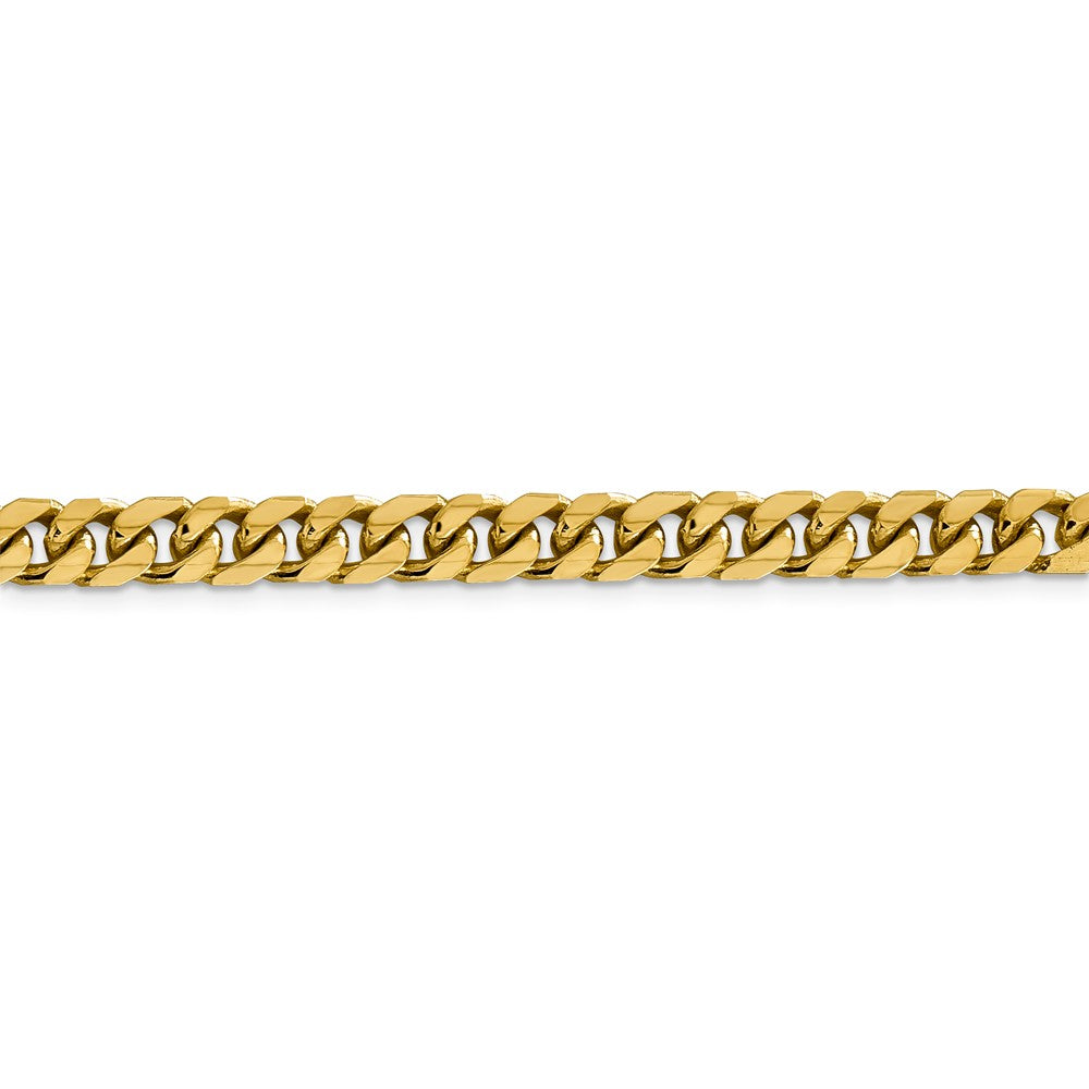 14kt Yellow Gold 6.25mm Solid Miami Cuban Chain 20 inch Lobster Clasp S17122
