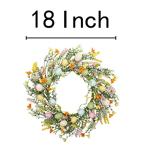 18 inch Artificial Easter Egg Wreath L985