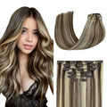 70G Dark Brown 100% Remy Human Hair Clip in Extensions 22 Inch T75668