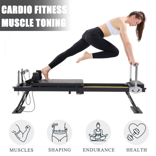 Foldable Pilates Reformer Machine U3874