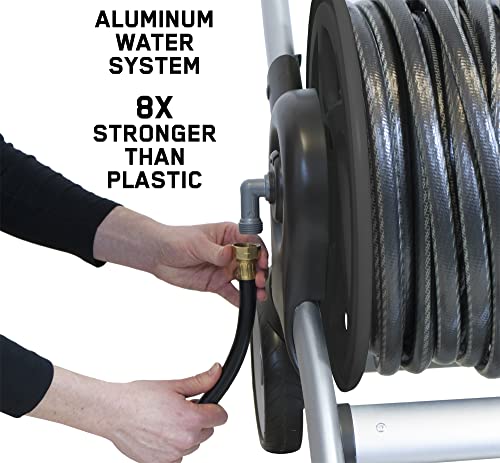 Heavy Duty Aluminum Garden Hose Reel Cart F5243