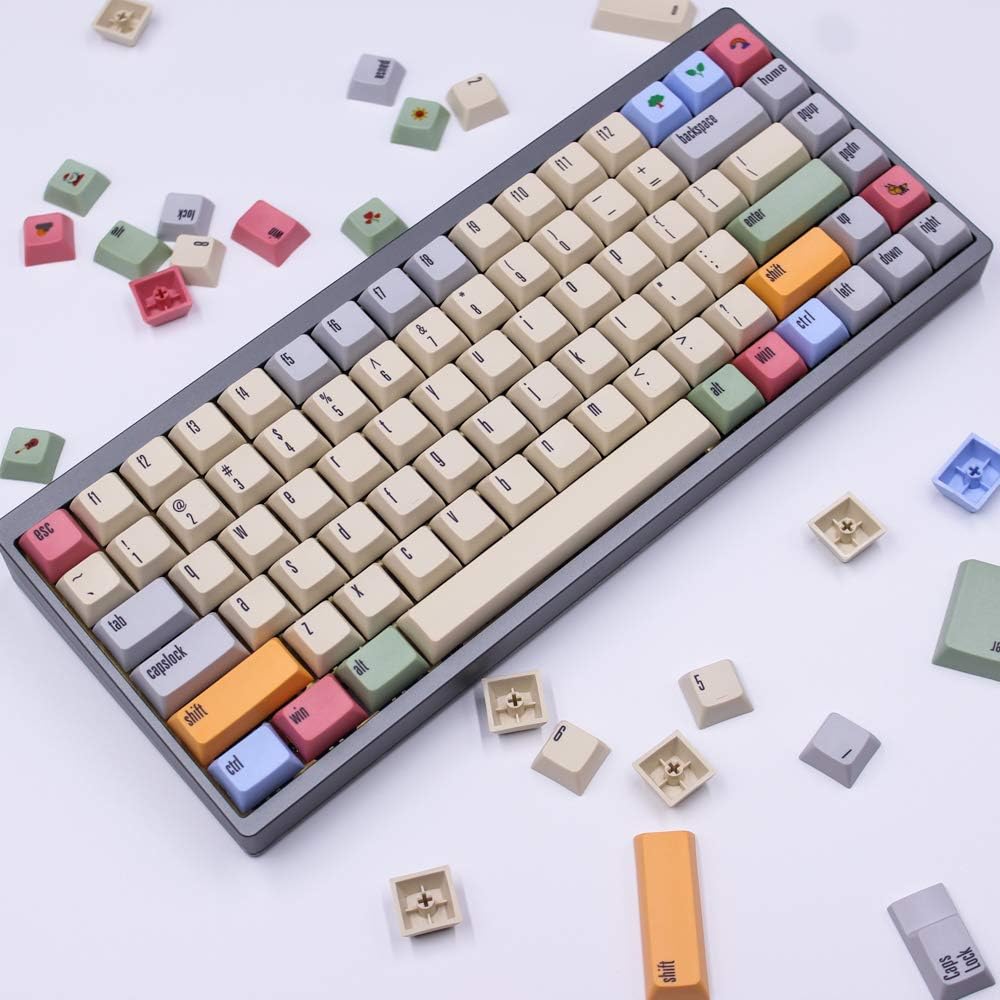 166 Keys Thick PBT Keycaps for MX Switch Mechanical Keyboard Z968