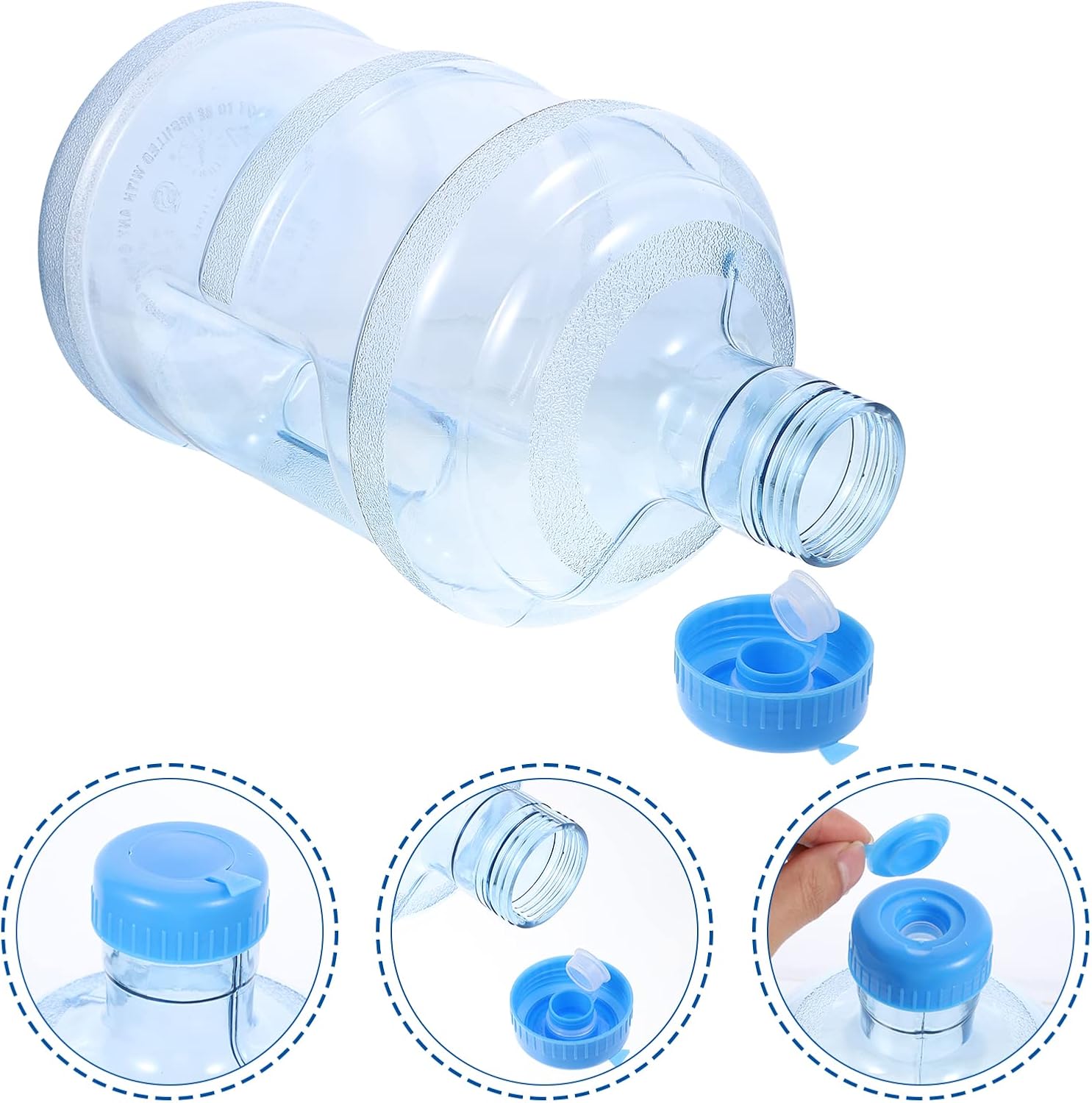 Plastic 5 Gallon Water Bottle with Cap PVC X860