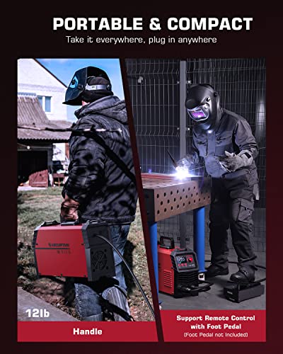 TIG Welder 200A Dual Voltage 2 in 1 Welding Machine Y684080