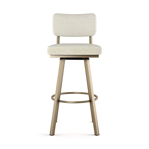Shiny Charcoal Grey PVC Swivel Bar Stool F916