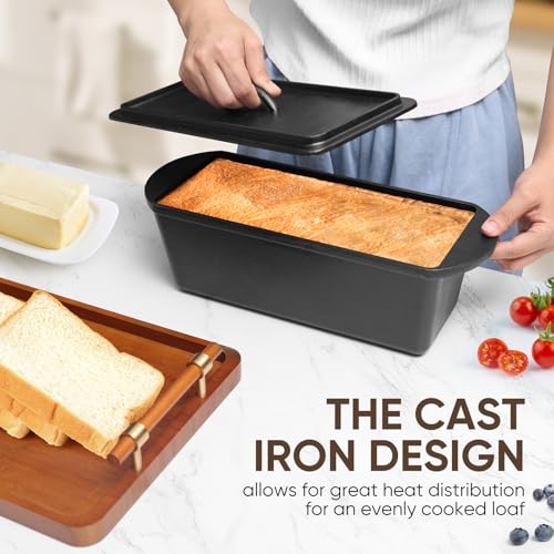 Cast Iron Nonstick Bread Pan with Lid 13x5 Inch P2461