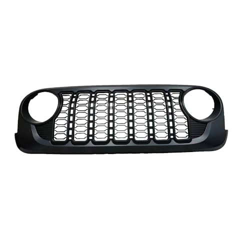 Front Grille Grid Grill Guard With Camera Hole for Jeep Wrangler JL Gladiator ABS Blackout K997410