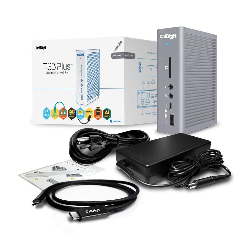 Thunderbolt Station 3 Plus Docking Station with 15 Ports and 0.7m Passive Cable, Space Gray V116