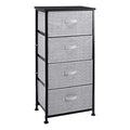 White 4-Drawer Fabric Storage Organizer Unit S620