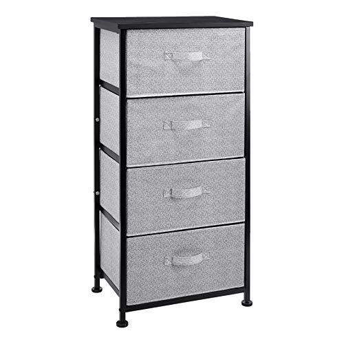White 4-Drawer Fabric Storage Organizer Unit S620