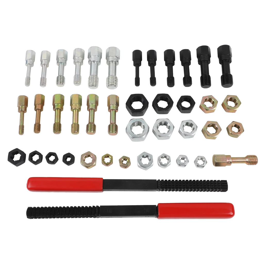 42PCS Thread Repair Kit with Rethreading Dies, Taps & Thread Files O469