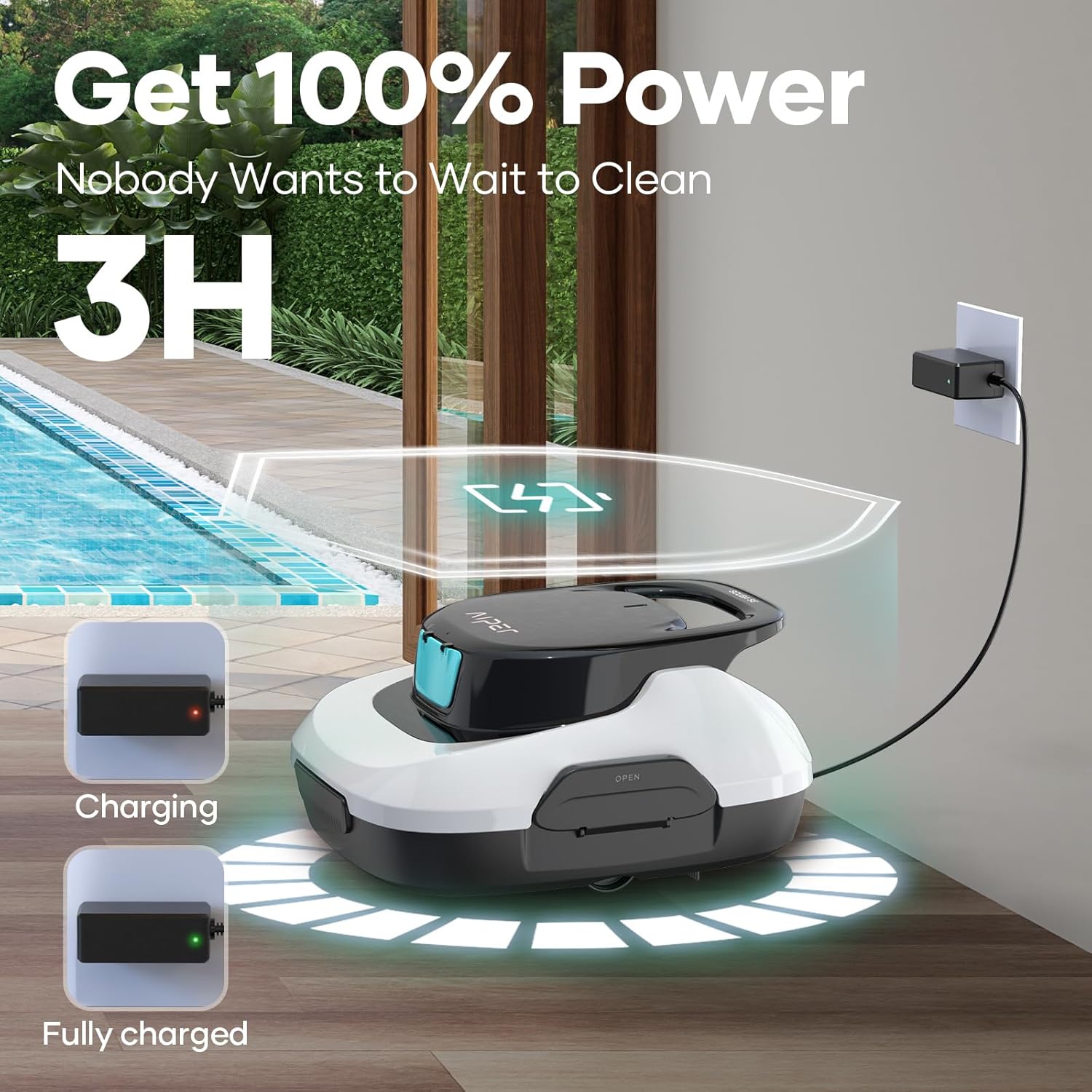 Robotic Pool Cleaner and Robotic Pool Skimmer J4573