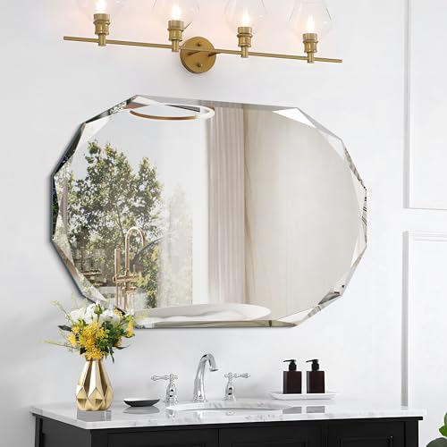 20x28 inch Beveled Edge Frameless Bathroom Mirror O2704