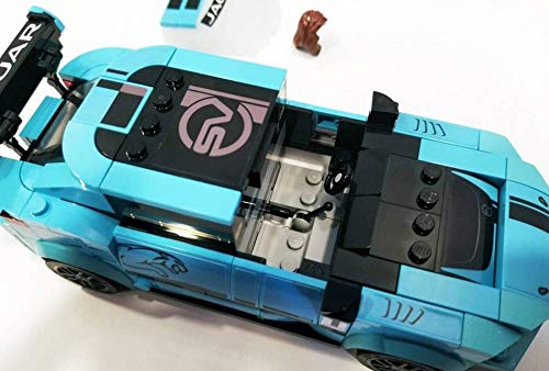 LEGO Speed Champions Formula E Panasonic Jaguar Racing Gen2 car and Jaguar I-PACE eTROPHY 76898 Building Kit (564 Pieces), Multicolor M948
