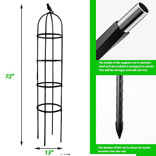 Rustproof Metal 6ft Garden Trellis for Climbing Plants J71628