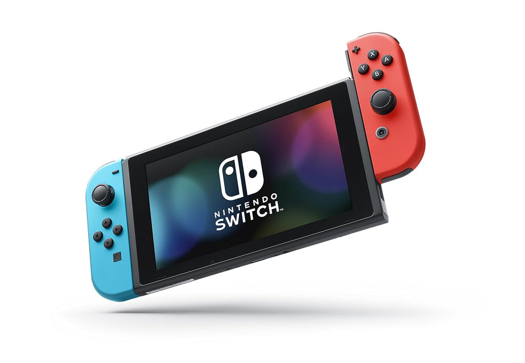 Nintendo Switch OLED Model with Neon Red/Blue Joy-Con and Pro Controller S4046