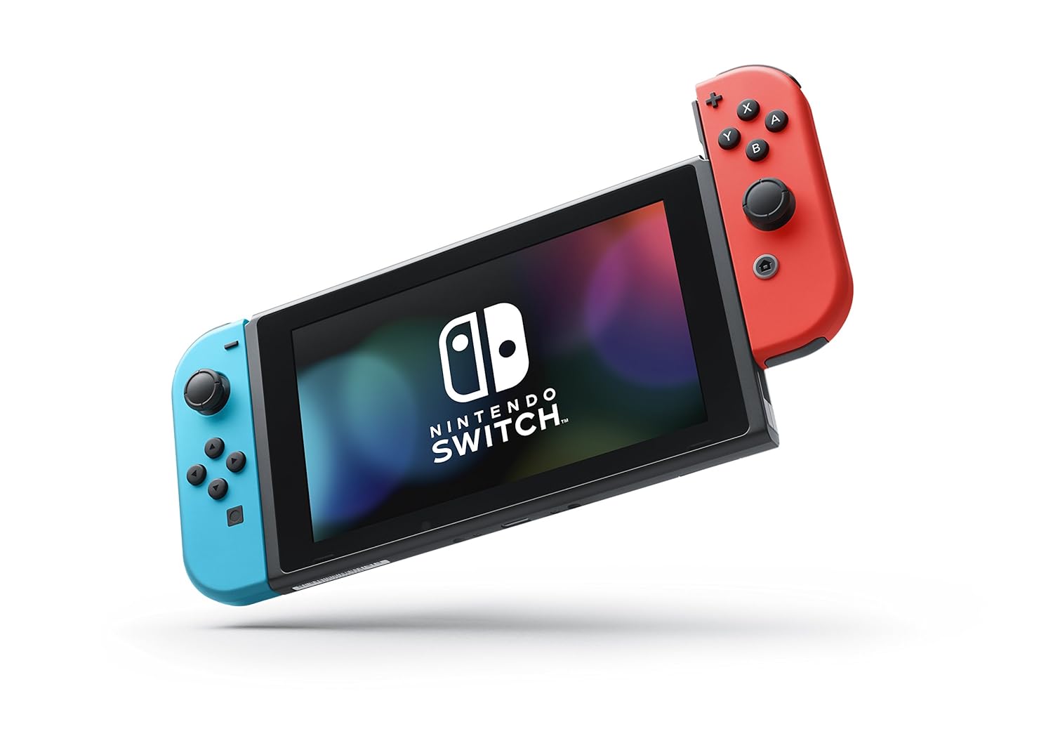 Nintendo Switch OLED Model with Neon Red/Blue Joy-Con and Pro Controller S4046