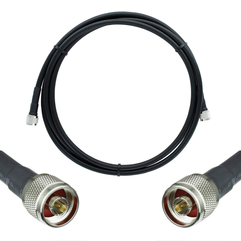 50-ohm Black Coax Cable 500 Ft H27363
