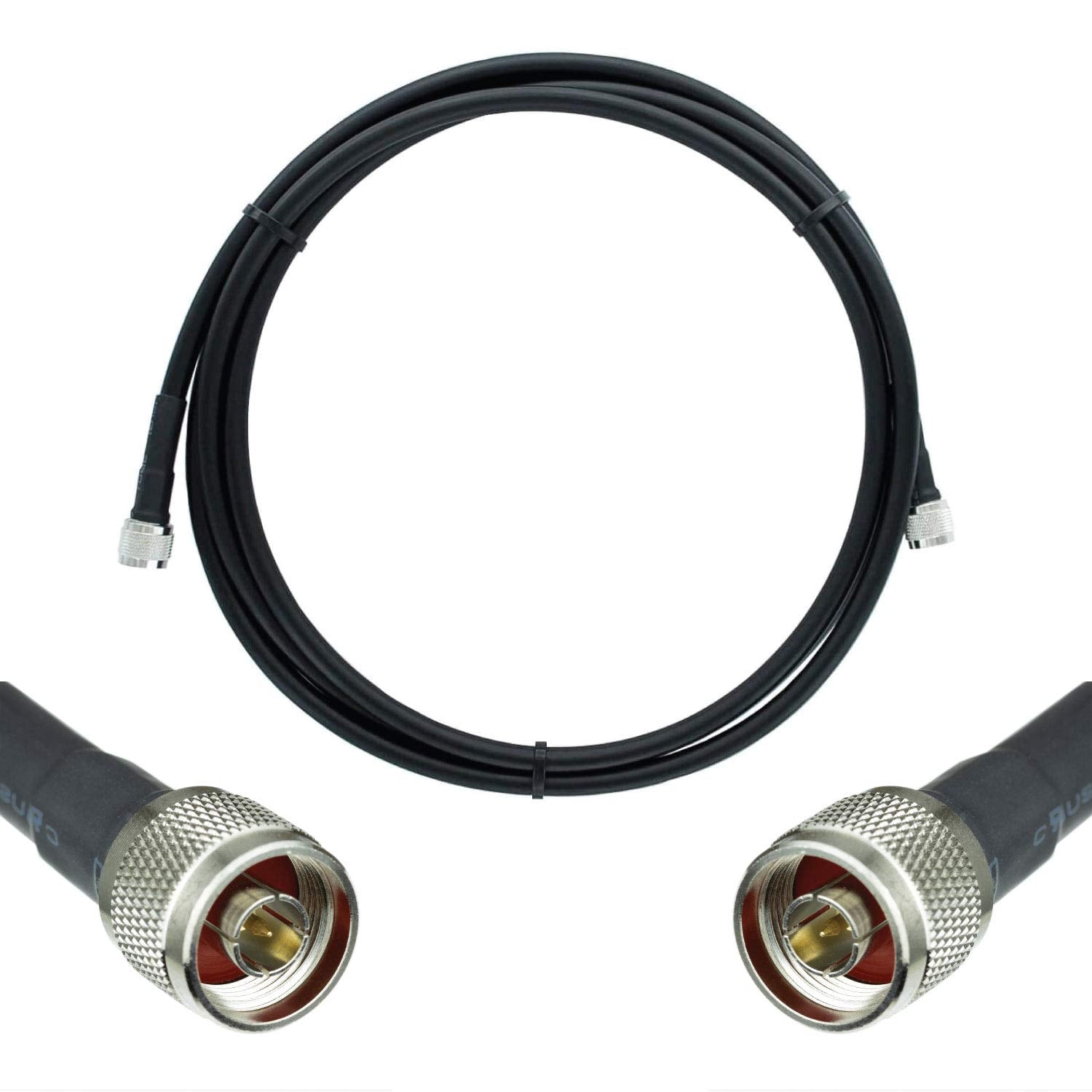 50-ohm Black Coax Cable 500 Ft H27363
