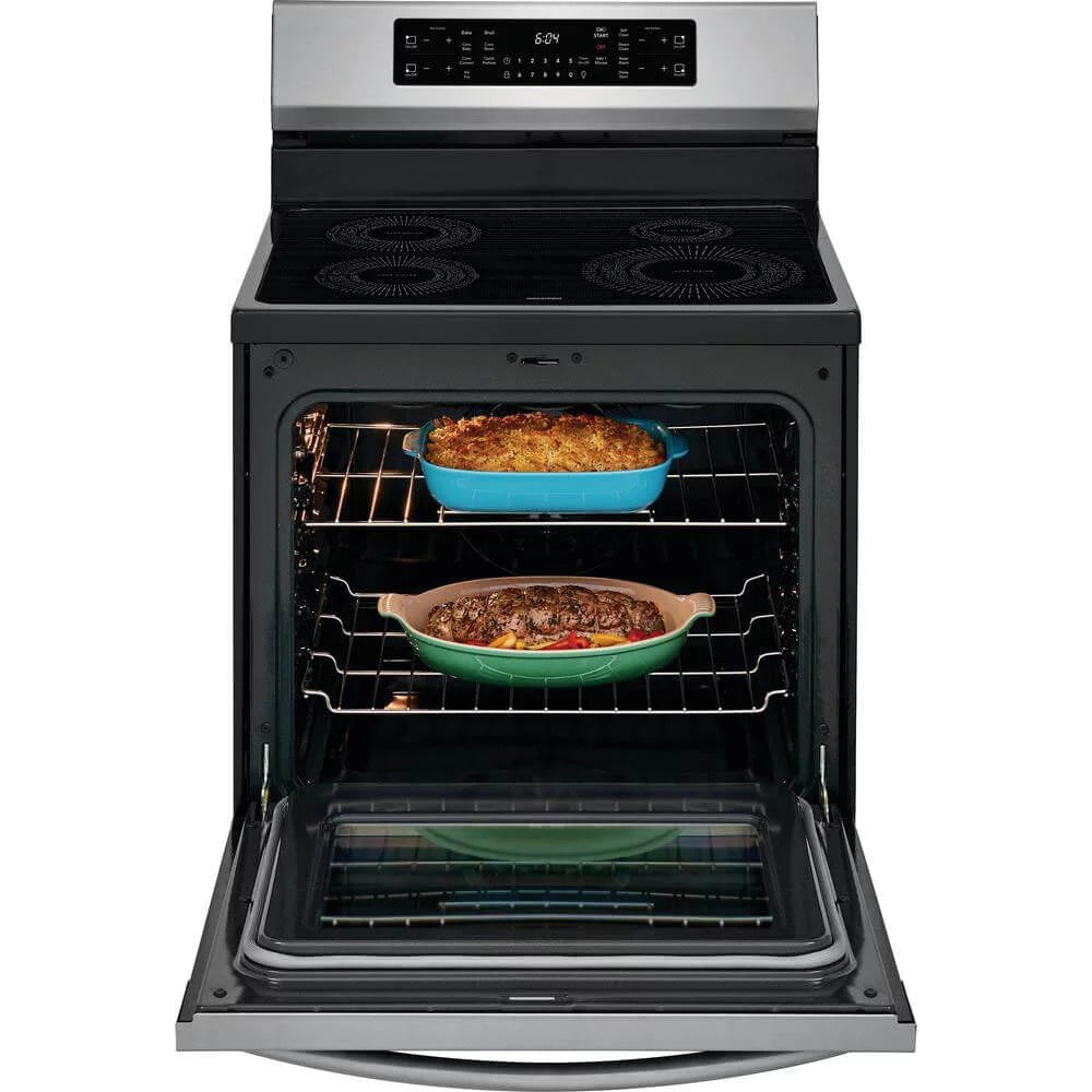30 Induction Range with 4 Elements 5.4 cu. ft. Capacity Air Fry and Steam Cleaning Option in Fingerprint Resistant Stainless Steel C50509