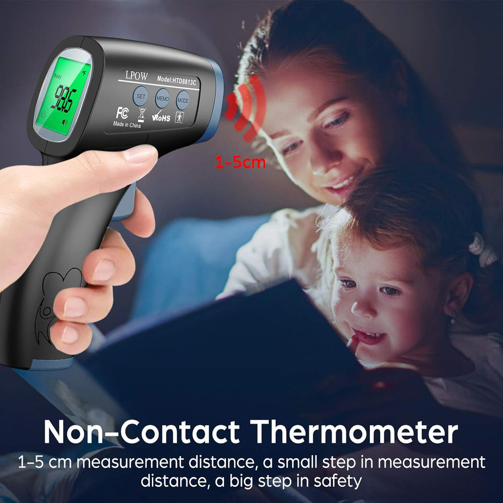 Touchless Infrared Digital Thermometer, Black J311445