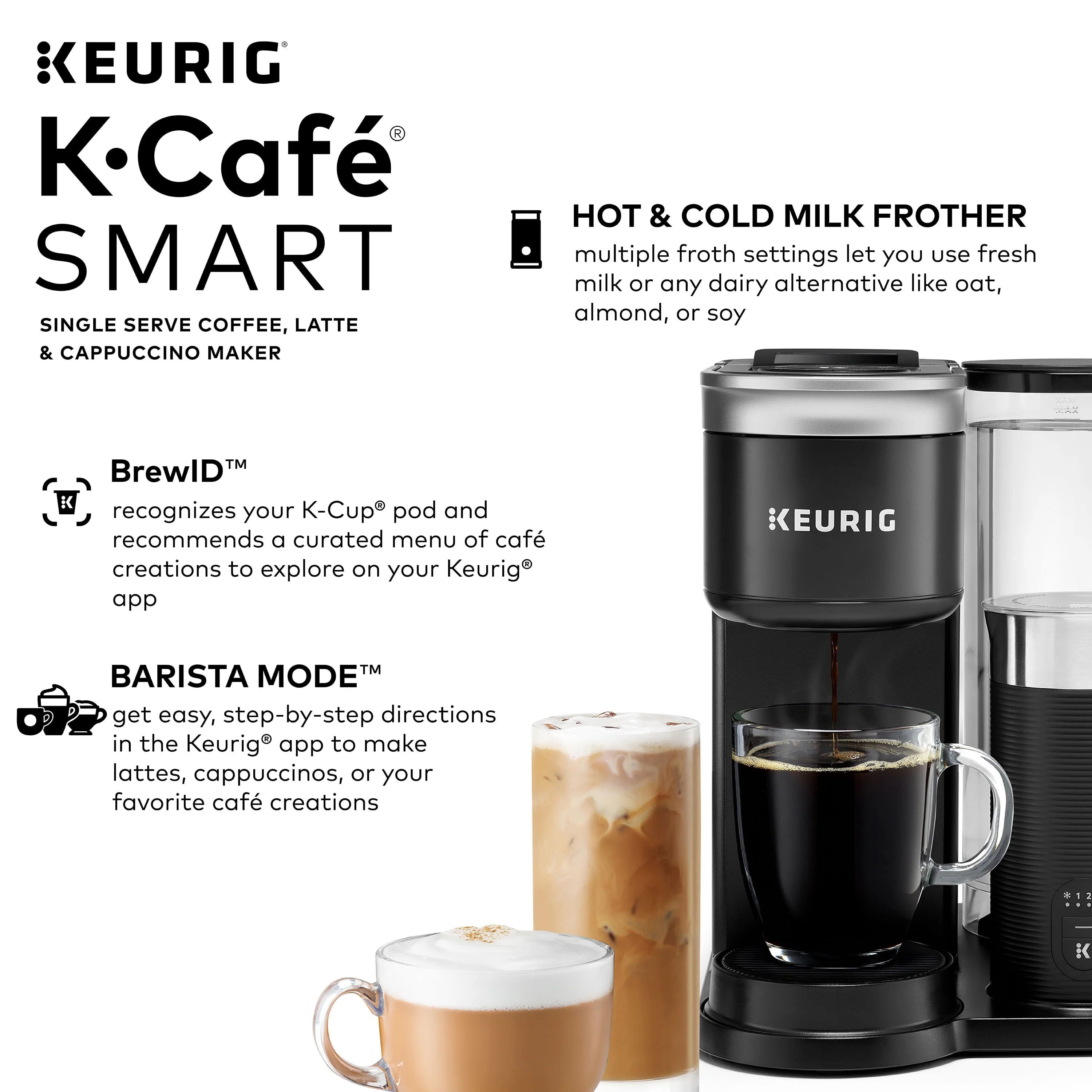 Black Single Serve Coffee and Latte Maker B217680