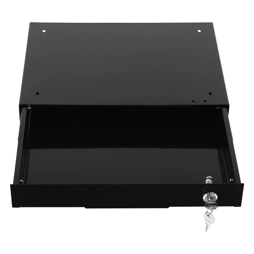 Black Sliding Drawer Storage Tray with Keys A4529